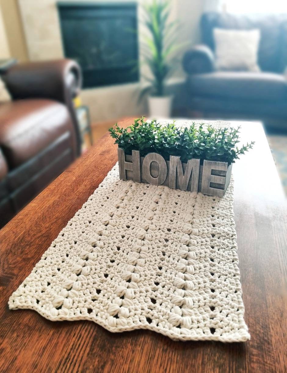 40 Paid and Free Crochet Chevron Patterns To Try Today 9 Chunky Crochet Table Runner Pattern: Farmhouse Chevron