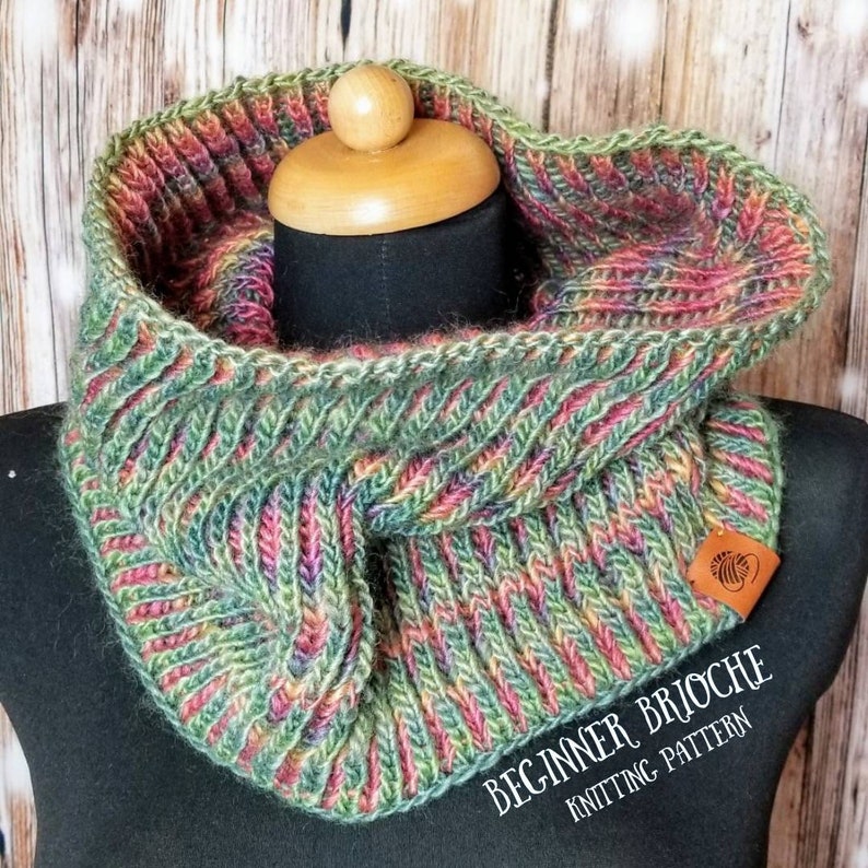 KNITTING PATTERN Beginner Brioche Knitting Tutorial 2 Color Etsy