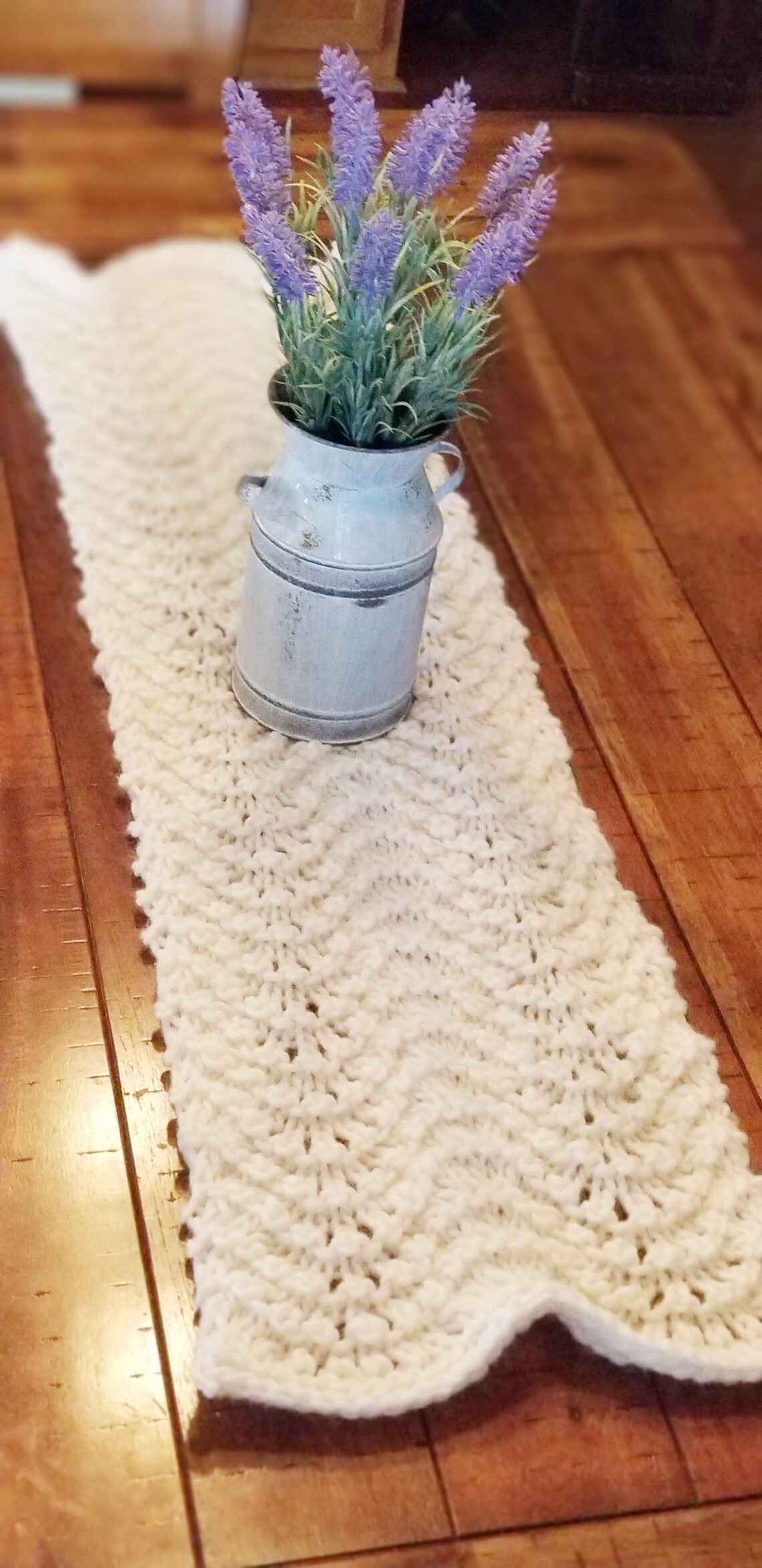 Table Runner knitting Pattern Easy Knitted Table Runner Etsy