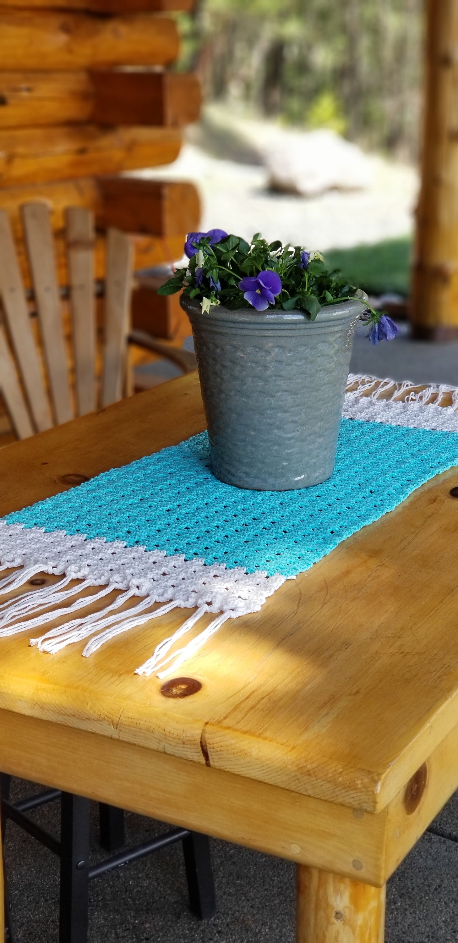 Boho Style Table Runner CROCHET PATTERN Crochet Table Etsy