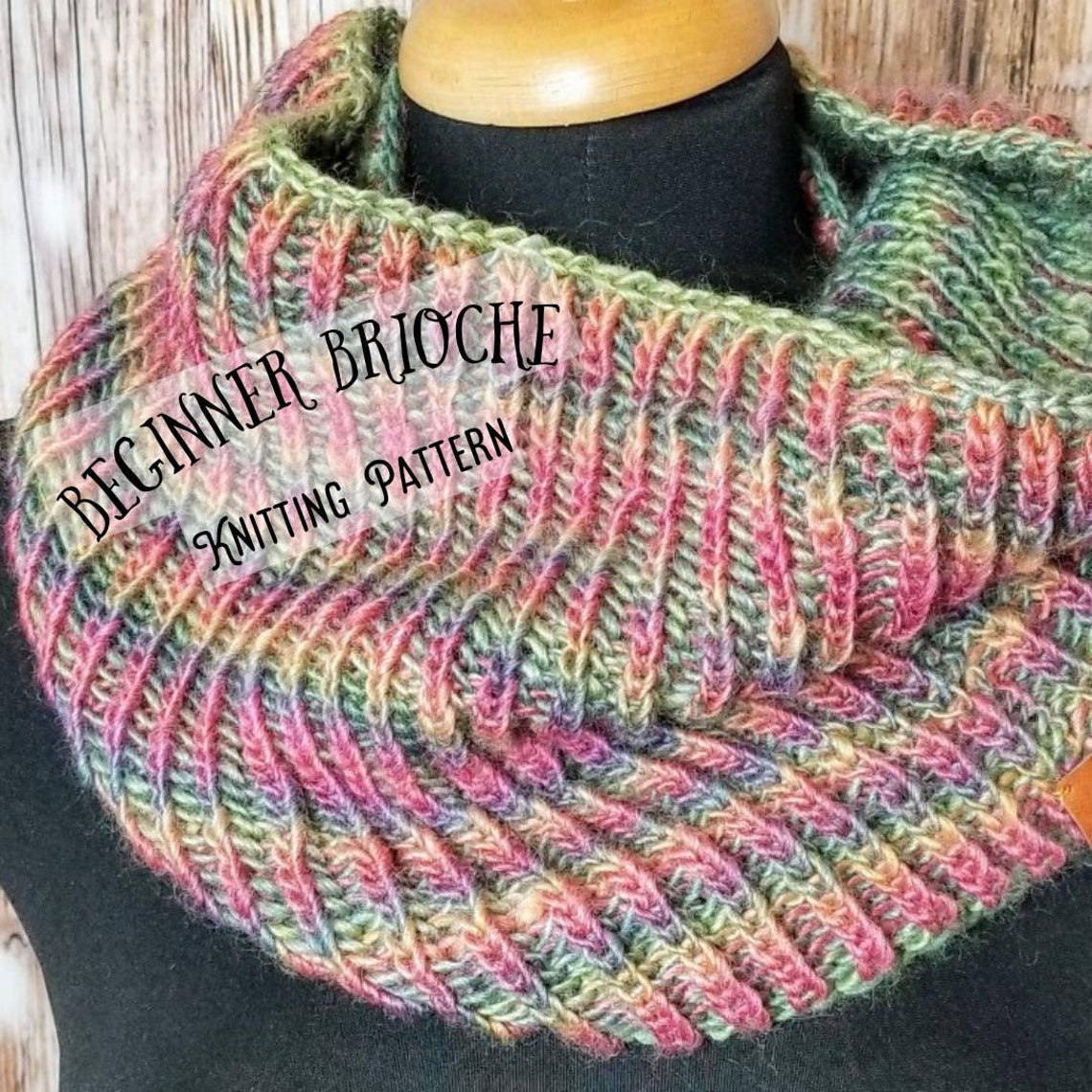 KNITTING PATTERN How to knit 2 color brioche in the round Etsy