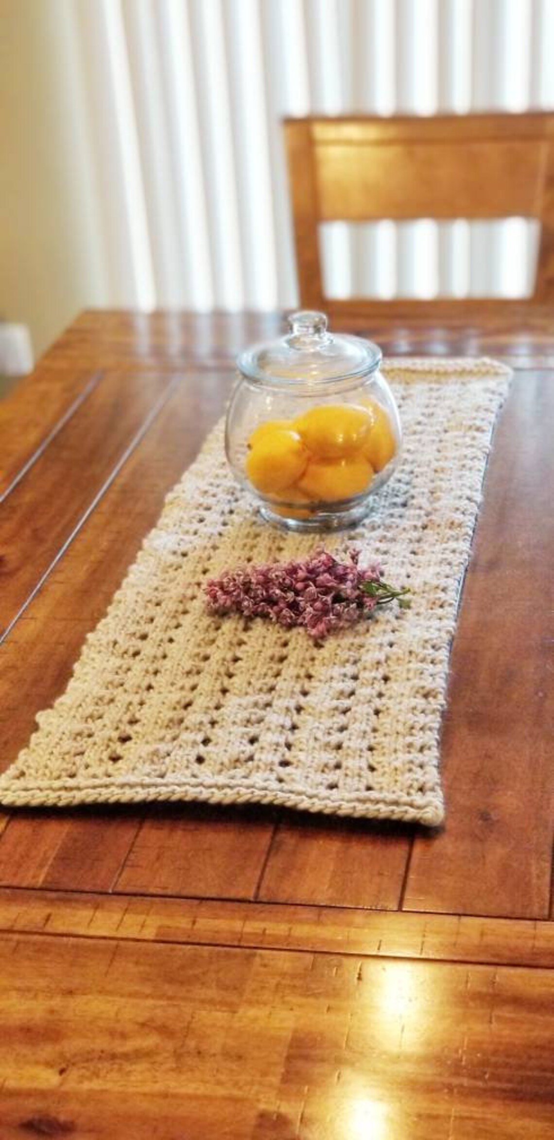 Easy Knitted Table Runner Pattern Home decor pattern Etsy