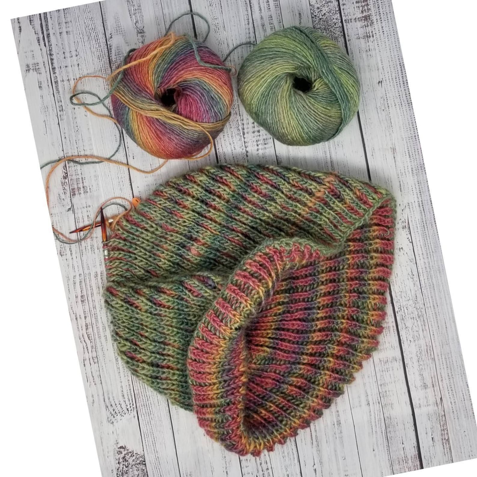 KNITTING PATTERN Beginner Brioche Knitting Tutorial 2 color Etsy