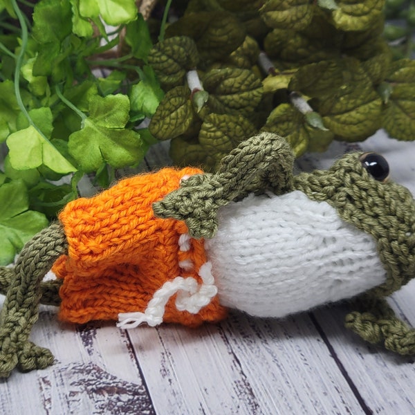 PDF Strickanleitung, Frosch-Shorts, Frosch-Strandkleidung, Dress-Up Frösche, Amigurumi Frösche, Badehose Strickanleitung