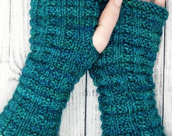 Thermal Mitts, Easy KNITTING PATTERN, waffle knit arm warmer Pattern, fingerless gloves Pattern, Easy gloves pattern, outlander gloves