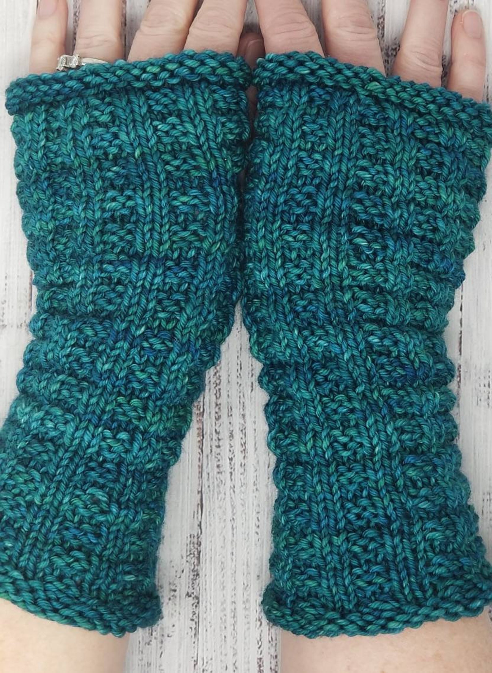 Easy KNITTING PATTERN Thermal Mitts Waffle Knit Arm Warmer Etsy