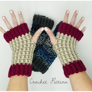 CROCHET PATTERN, Hygge crochet fingerless gloves pattern, Crochet Glove PATTERN, easy crochet pattern, easy glove pattern, driving gloves image 6