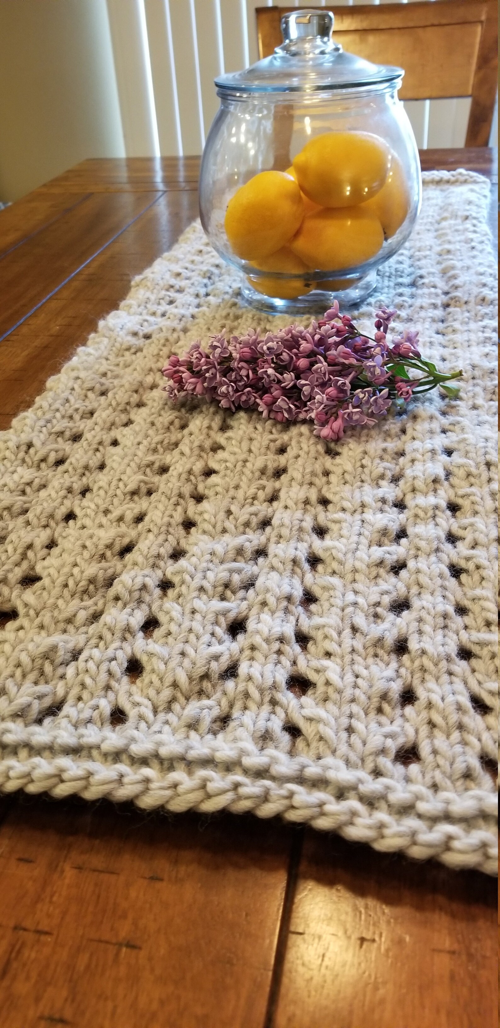 Easy Knitted Table Runner Pattern Home decor pattern Etsy