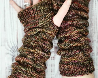 Totally Pleated Glove KNITTING PATTERN, Fingerless gloves pattern, Knitted Glove Pattern, knit glove, knit Arm warmer, ruched mittens