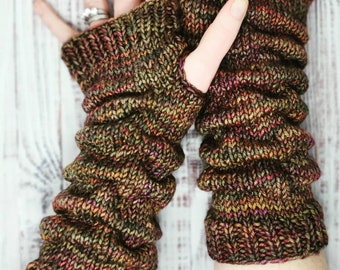 Totally Pleated Glove KNITTING PATTERN, Fingerless gloves pattern, Knitted Glove Pattern, knit glove, knit Arm warmer, ruched mittens