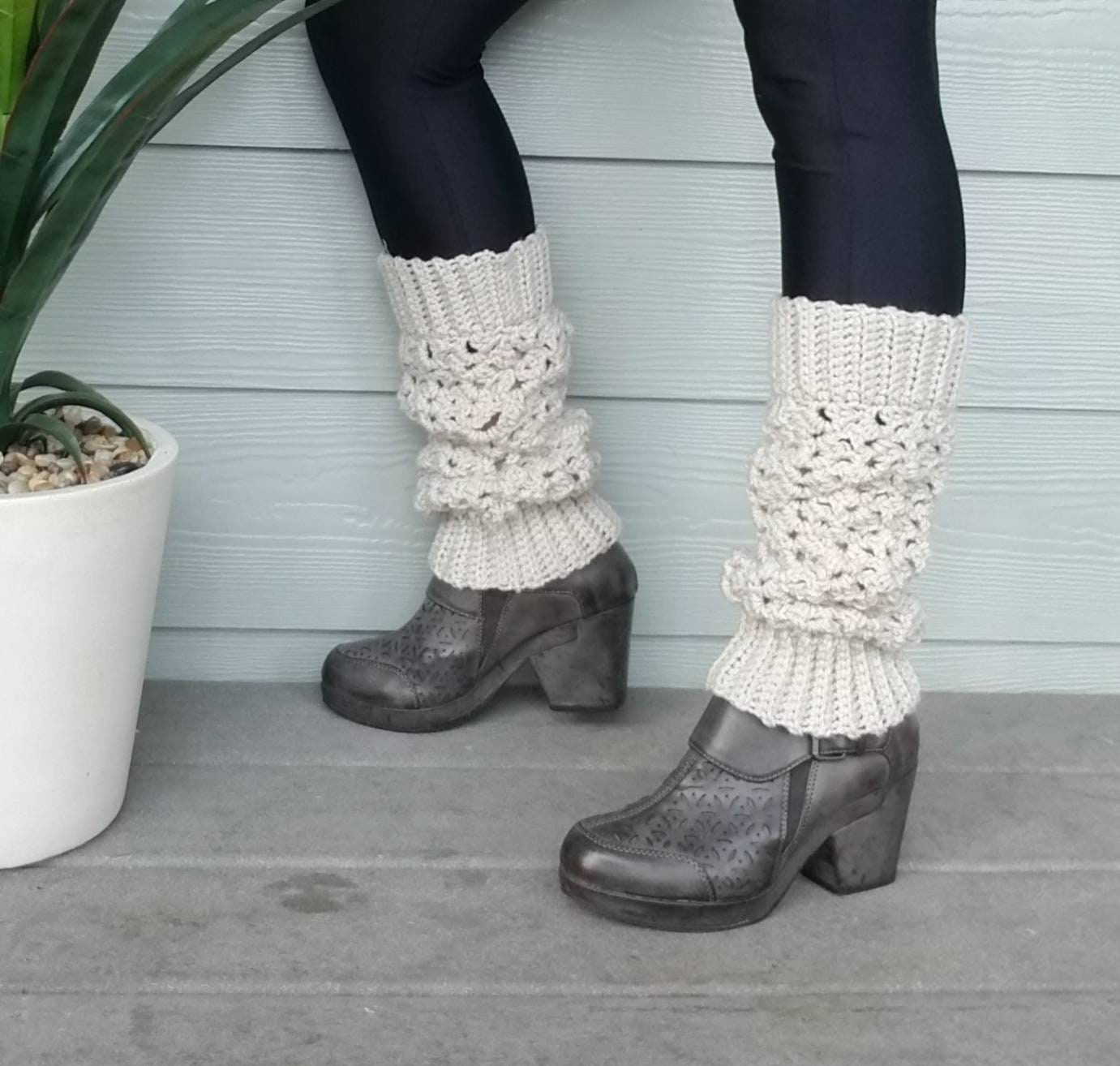 Easy Crochet Leg Warmers Pattern CROCHET PATTERN Leg Warmer Boot Topper Crochet Yoga Leggings Pattern Open Toed Leg Warmers Etsy