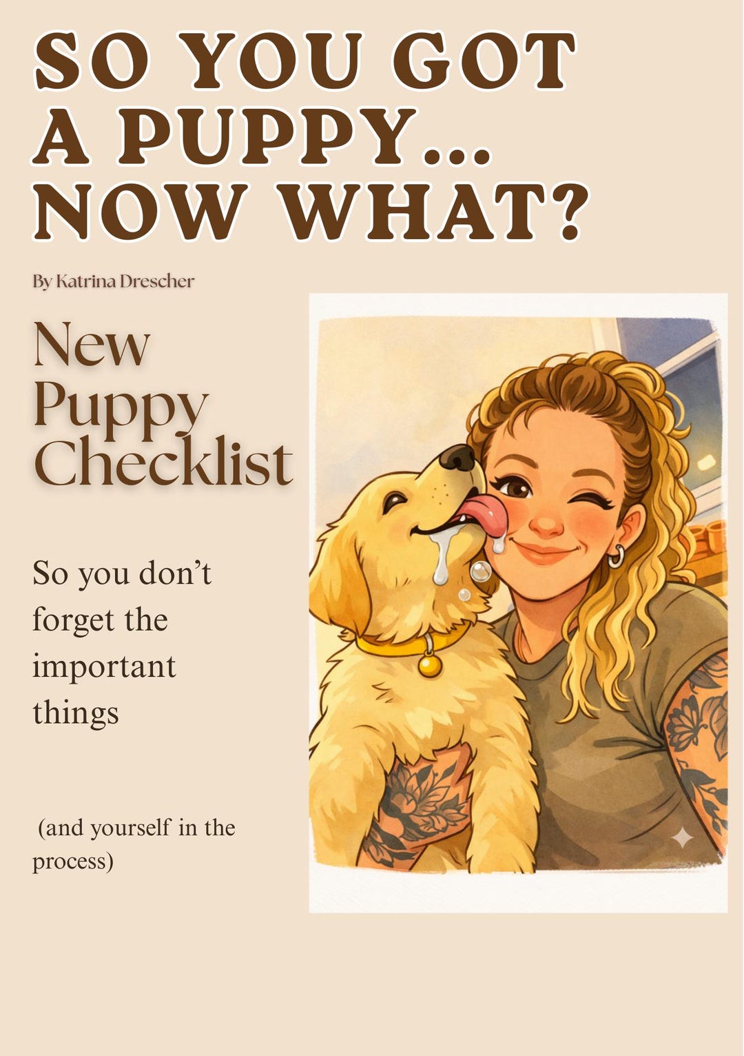 New Puppy Checklist Printable | First Week Puppy Guide | New Dog Owner ...