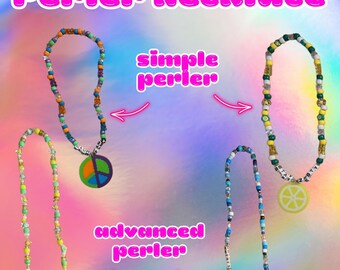 Custom Kandi Perler Necklace | Rave & Festival Accessory