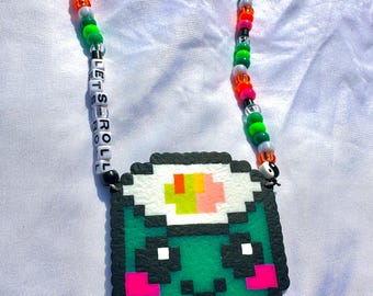 Let's Roll Perler Necklace | Rave & Festival Accessory
