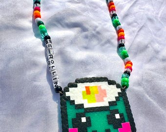 We Rollin Perler Necklace | Rave & Festival Accessory