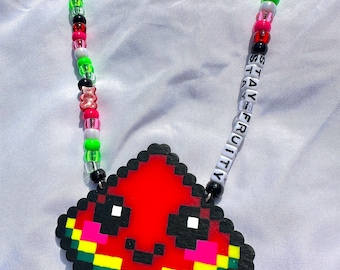 Stay Fruity Perler Necklace | Rave & Festival Accessory