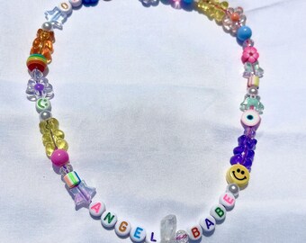 Angel Babe Kandi Charm Necklace | Rave & Festival Accessory