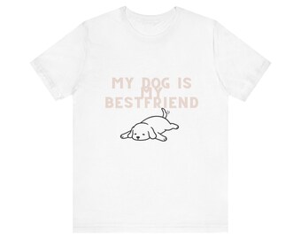 Hund Bestfriend Shirt, Handgezeichnetes Pup Graphic Tee, Hundeliebhaber Geschenk