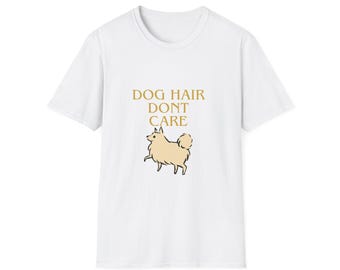 Hundehaar Pflege Shirt, lustiges Liebhaber T-Shirt, Creme Hunde Illustration