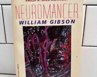 ウィリアム・ギブソン著『ニューロマンサー』ヴィンテージペーパーバック – 1984年エース版、リック・ベリーによる表紙イラスト