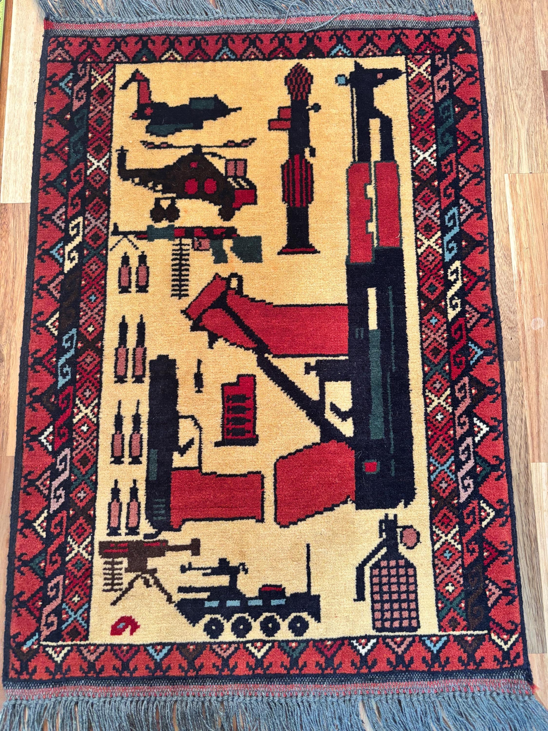 Afghan War Rug - Etsy