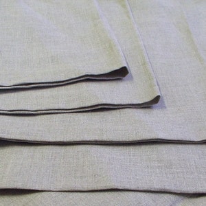 Natural linen Organic--Thin Smooth Pure Flax Burlap Linen--Eco Friendly Provence Style Fabric--NO FINISHING--DIY--wholesale available