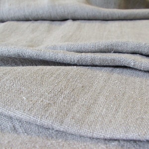 Soft Burlap Linen Thick Natural Pure Flax Eco Friendly FabricOrganic Upholstery Weight LinenDIY projectsWholesale Available image 5