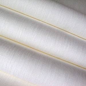 Tela ecológica de lino blanco--tejido orgánico de lino natural no acabado--proyectos de bricolaje--disponible al por mayor