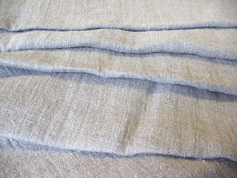 Soft Burlap Linen Thick Natural Pure Flax Eco Friendly FabricOrganic Upholstery Weight LinenDIY projectsWholesale Available image 3