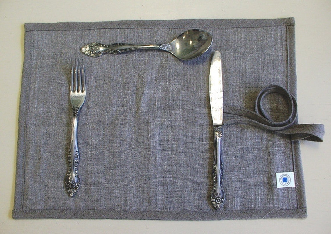 Cutlery HolderDelicate PlacematCloth Flatware Case Roll Etsy