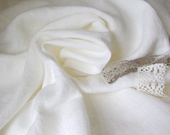 Antique White linen Eco Friendly Fabric--Organic Natural Softened Linen Tissue--DIY Projects--wholesale available