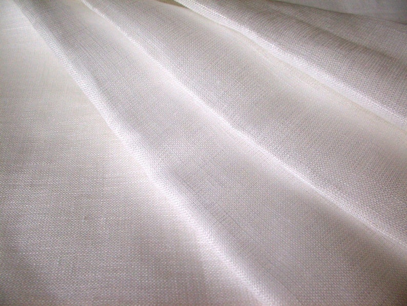 Linge de Gaze Blanc Tissu léger Linge Transparent tissus - Etsy France