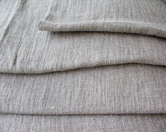 Soft Linen Fabric--Organic Natural Linen Burlap--Pure Flax Eco Friendly Fabric--Garment Weight--DIY Projects