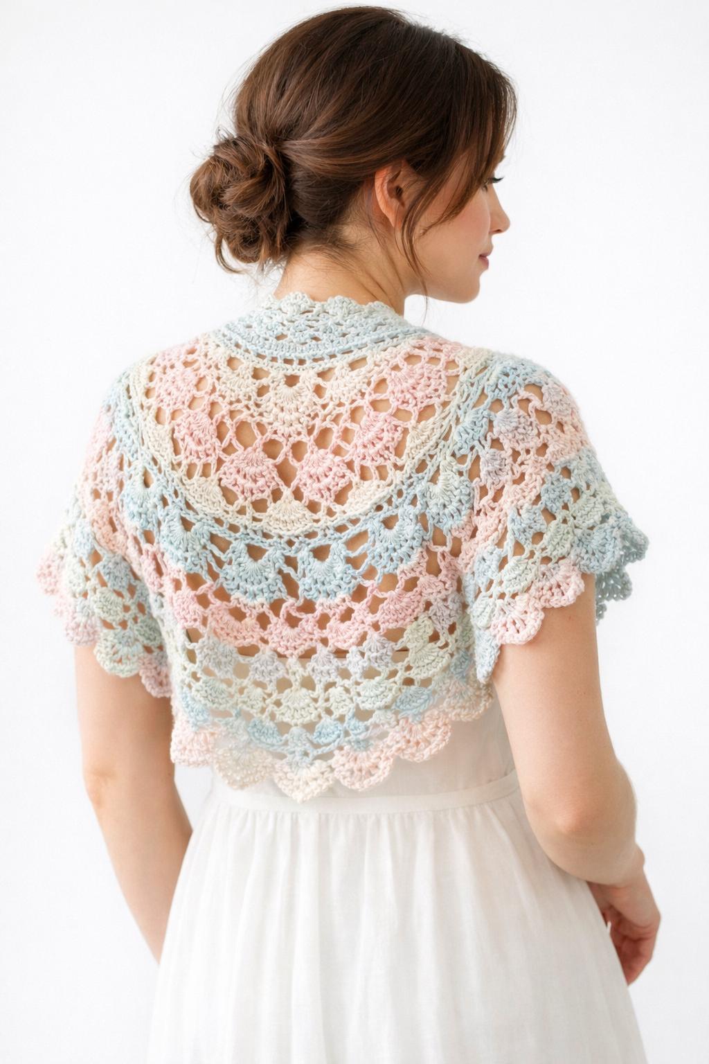 knee length dresses for ladies MAGNOLIA #2 / Bridal Lace Bolero with Long Sleeves