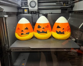 Candy corn tea lights