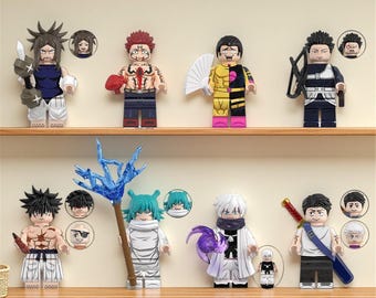 8 minifiguras de Jujutsu Kaisen, set de figuras personalizadas, regalo para niños.