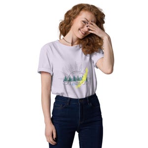 COLLINGWOOD Unisex Organic Cotton Creator 2.0 T-Shirt | Bone, Lavender , White  Soft Tee