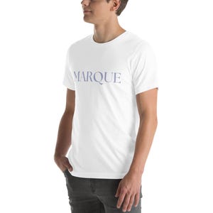 MARQUE Minimalist Organic- Feel Cotton t-shirt | Authentic Simplicity Aesthetic Tee | Premium Unisex Custom Apparel