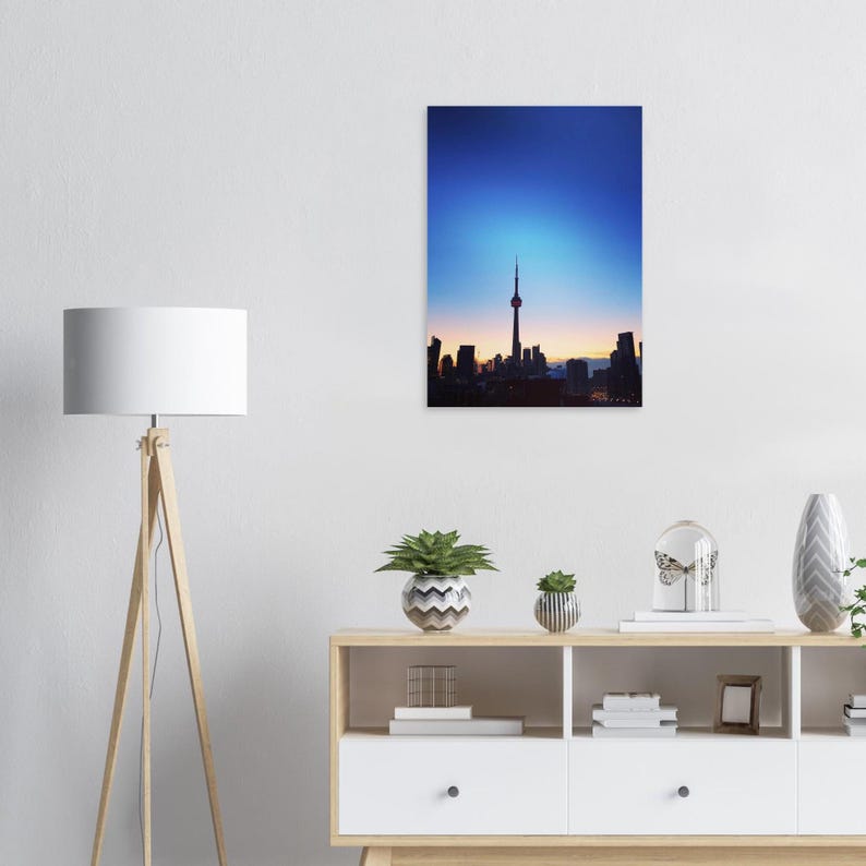 Toronto Skyline Poster | CN Tower Sunrise, Semi-Glossy Print (50x70 cm/ 20X28") image 9