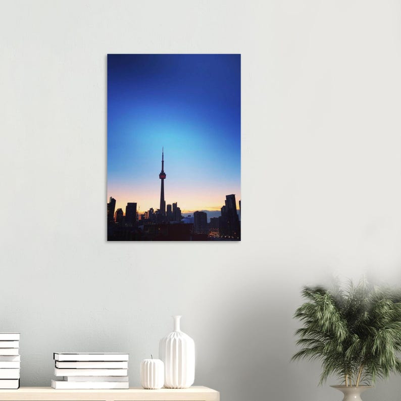 Toronto Skyline Poster | CN Tower Sunrise, Semi-Glossy Print (50x70 cm/ 20X28") image 6