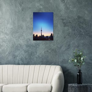 Toronto Skyline Poster | CN Tower Sunrise, Semi-Glossy Print (50x70 cm/ 20X28") image 4