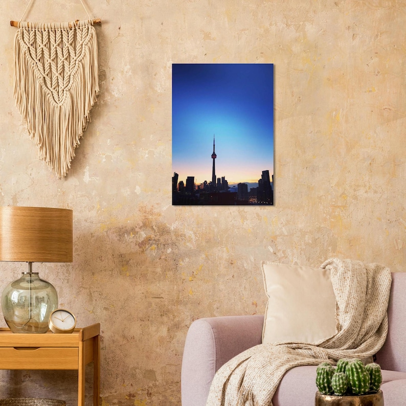 Toronto Skyline Poster | CN Tower Sunrise, Semi-Glossy Print (50x70 cm/ 20X28") image 10