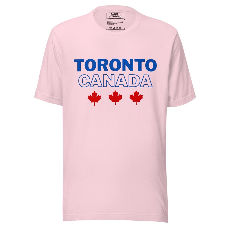 T-shirt met esdoornblad, Canada | Uniseks Canadees souvenir-T-shirt afbeelding 6