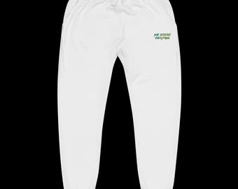 Custom Embroidered Fleece Joggers - You deserve everything- Unisex fleece sweatpants