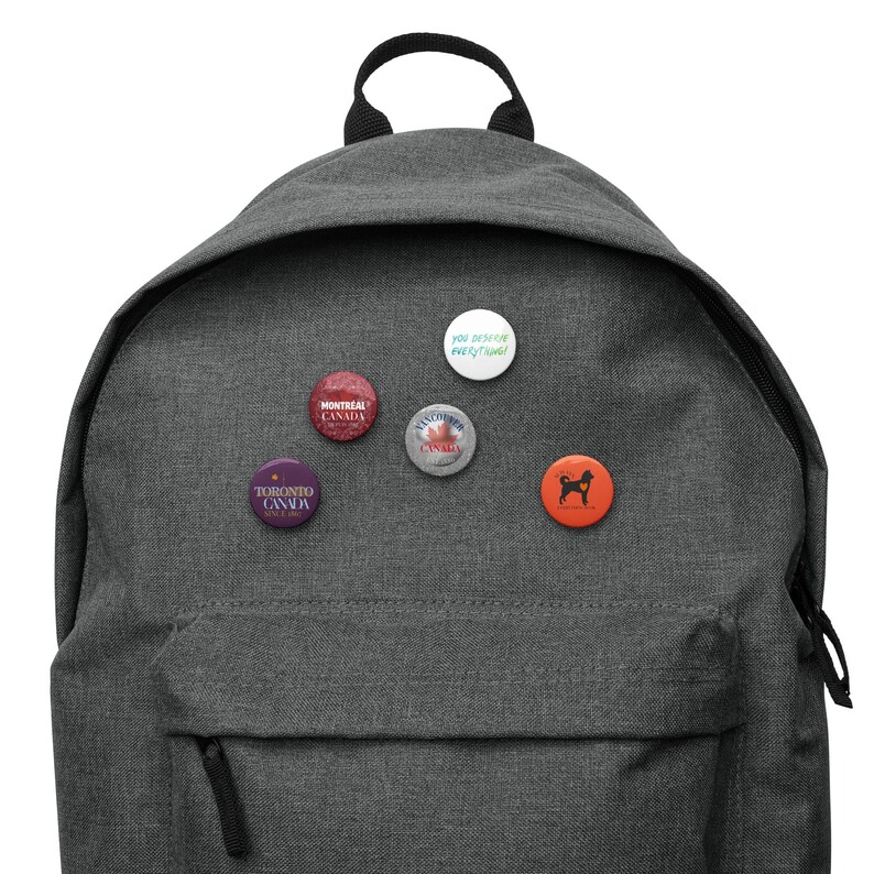 Set of pin buttons