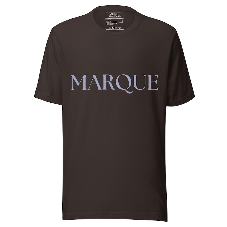 MARQUE Minimalist Organic- Feel Cotton t-shirt | Authentic Simplicity Aesthetic Tee | Premium Unisex Custom Apparel