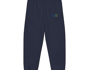 Pantaloni della tuta unisex Bella + Canvas 4737 da 10 oz, essenziali per il ritorno a scuola / Ti meriti tutto (ricamati).