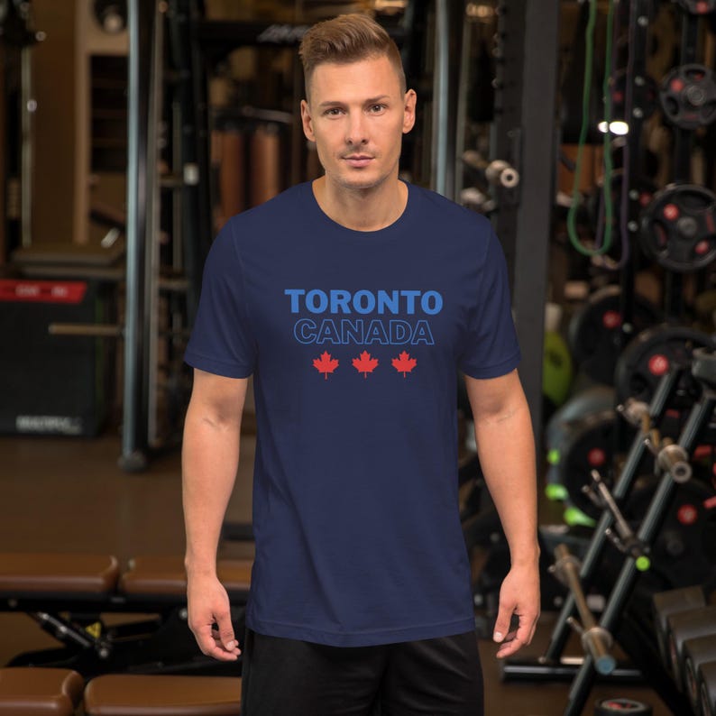 T-shirt met esdoornblad, Canada | Uniseks Canadees souvenir-T-shirt afbeelding 10