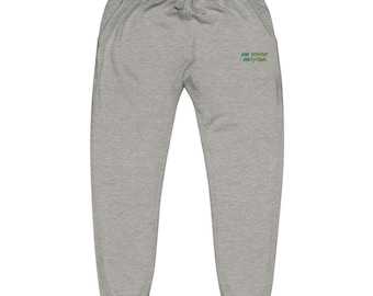 Custome bestickte Fleece-Jogger - Sie verdienen alles - Unisex Fleece-Jogginghose