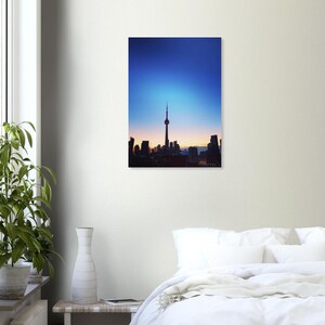 Toronto Skyline Poster | CN Tower Sunrise, Semi-Glossy Print (50x70 cm/ 20X28") image 3